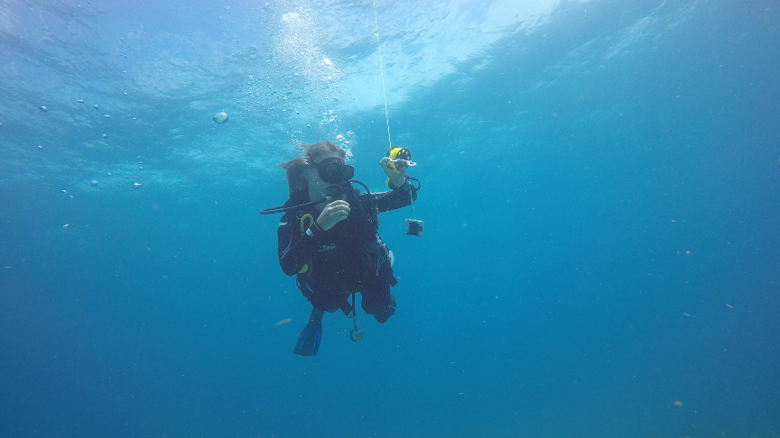 Buoy Deployment during Advanced Open Water Course