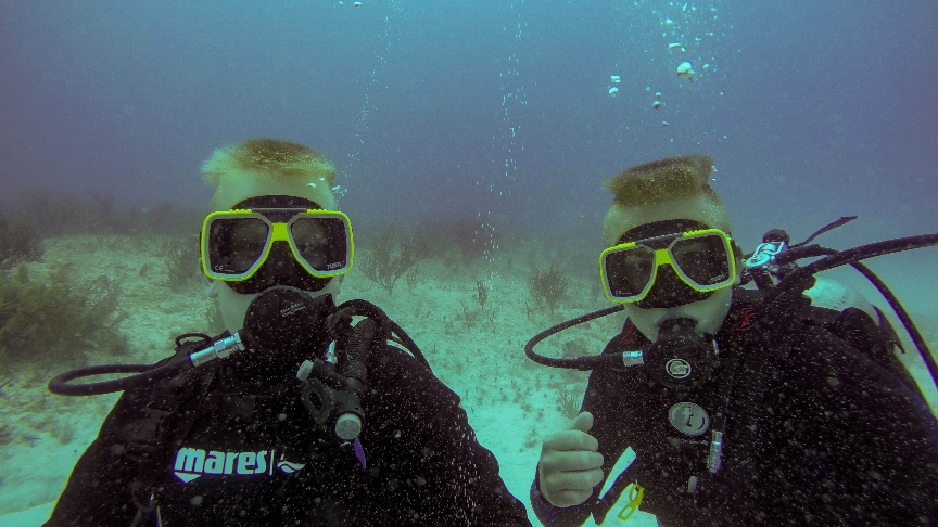 Dive-Courses-DSD-first dive in playa del carmen
