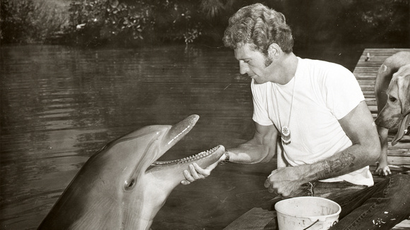Ric O'Barry in his dolphin trainer days
