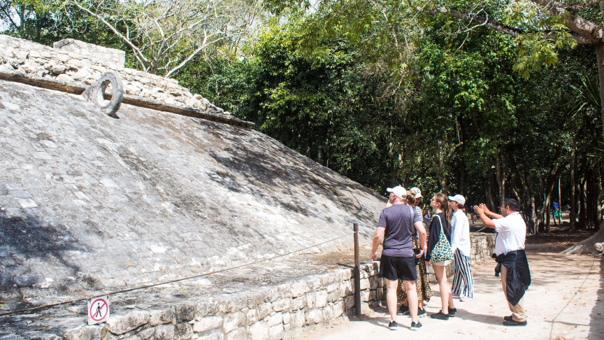 guided tour with local guide at Coba ruins