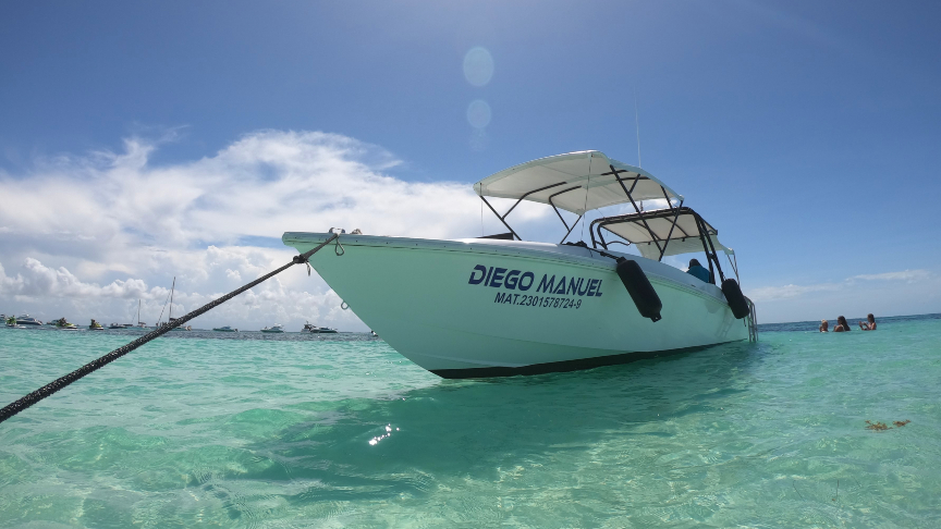 One of our high standard boats for the whale shark tour