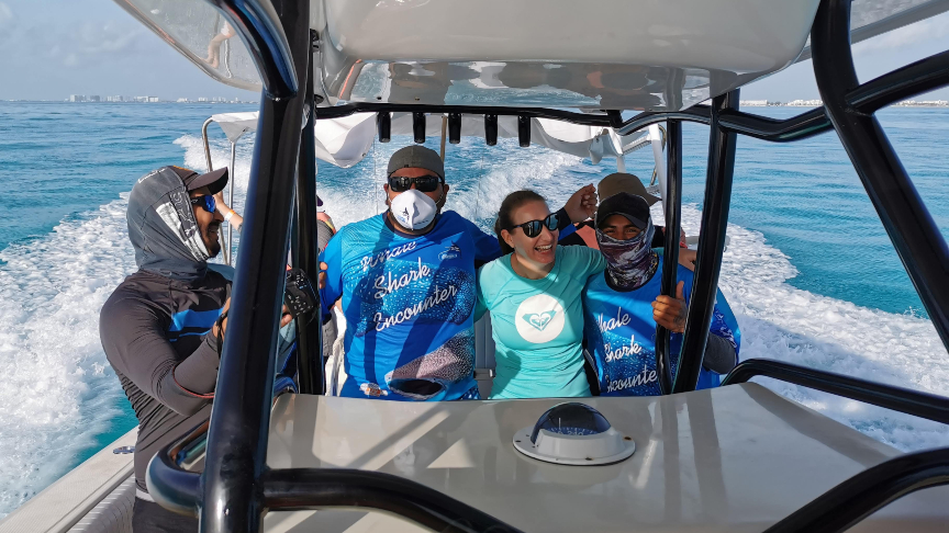 always having fun with our crew on the whale shark tour