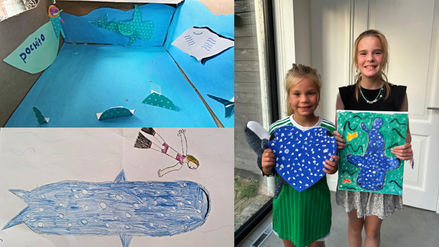 Different arts and crafts kids made after the whale shark tour Different arts and crafts kids made after the whale shark tour