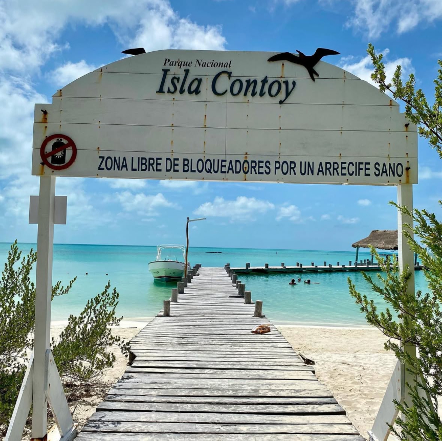 Entrance to Isla Contoy Entrance to Isla Contoy